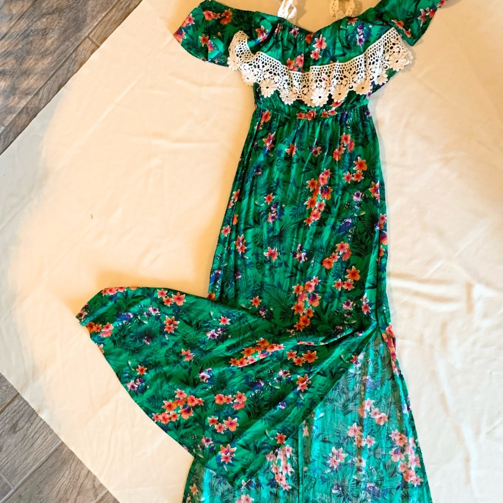 Tropical maxi lightweight dress.